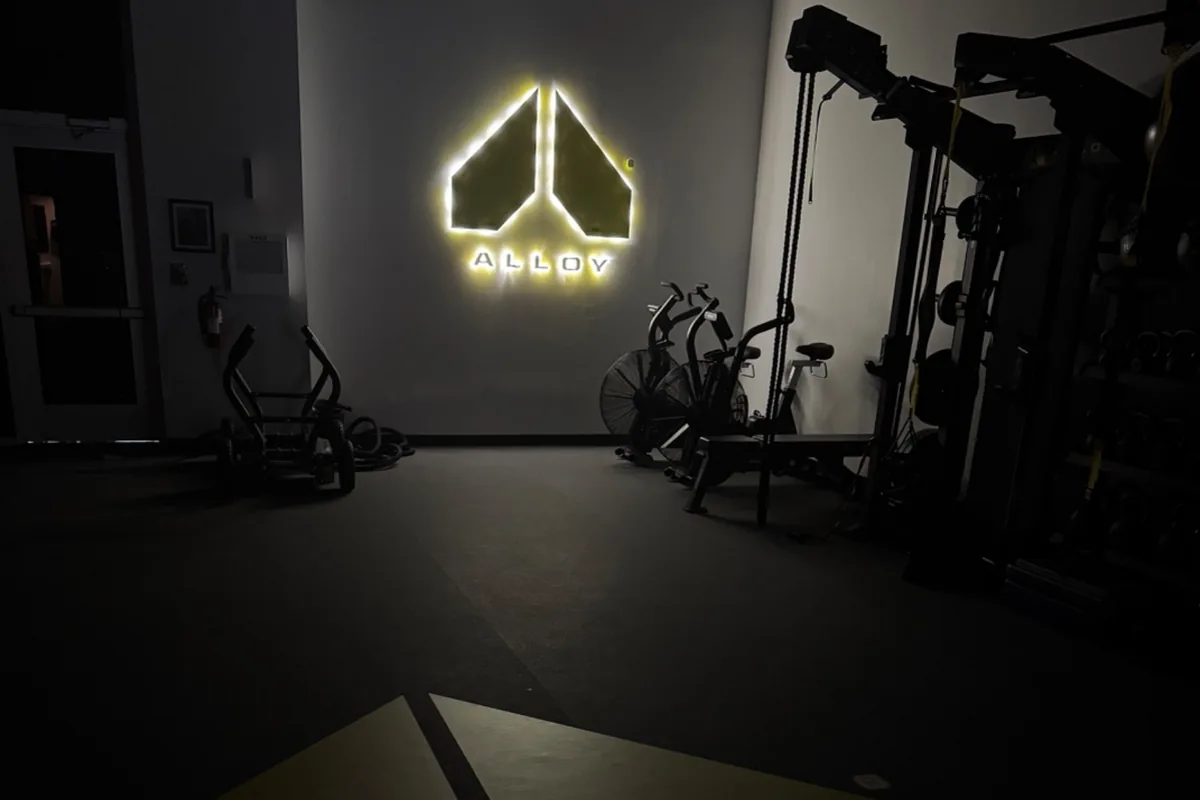 The Alloy Personal Training Cary studio floor